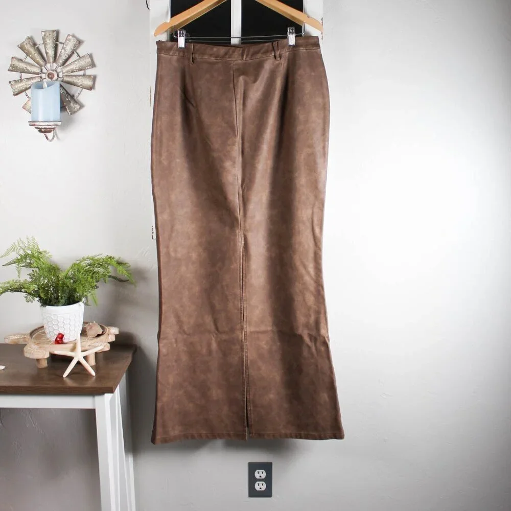 Boohoo washed faux